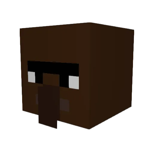 Prom3l Minecraft avatar head, 3D render