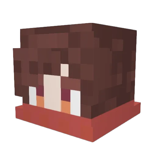 PromBaby Minecraft avatar head, 3D render