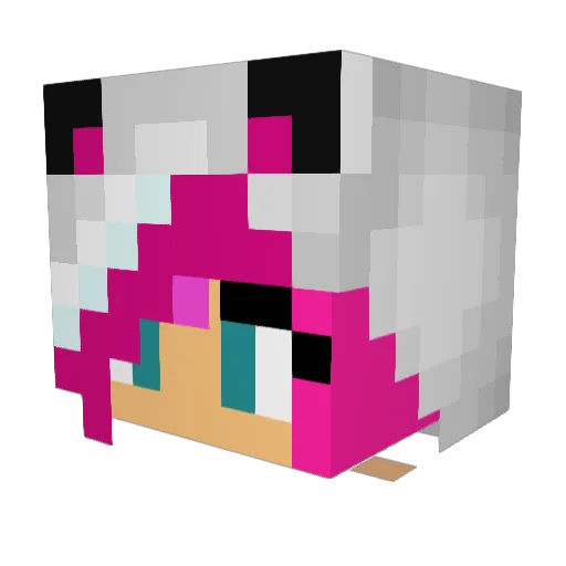 PromQueenAnnie Minecraft avatar head, 3D render