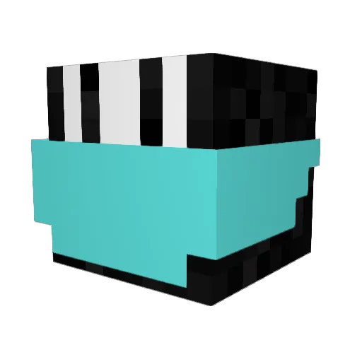 Promac Minecraft avatar head, 3D render