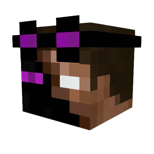 PromagUnix Minecraft avatar head, 3D render