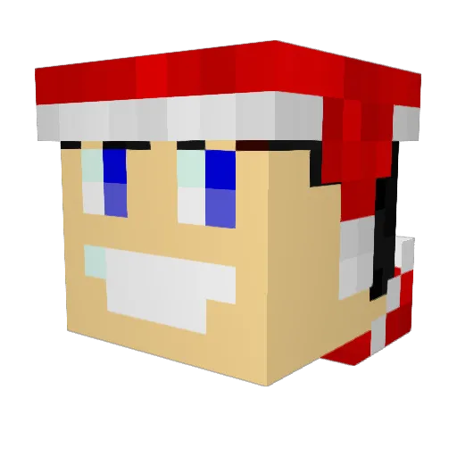 Promando Minecraft avatar head, 3D render