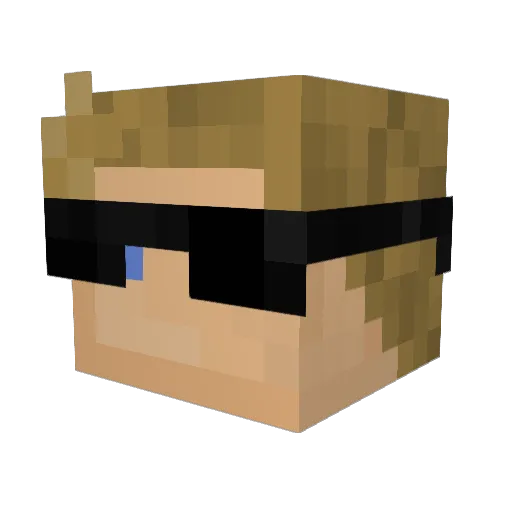 Promenon Minecraft avatar head, 3D render