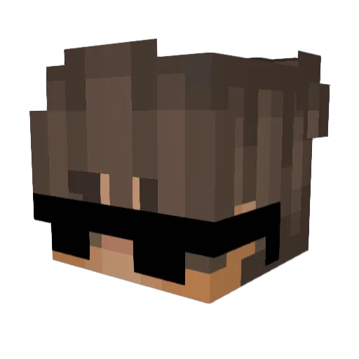 Prometeus_ Minecraft avatar head, 3D render