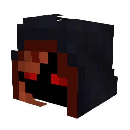 PrometheanFlames Minecraft avatar head, 3D render