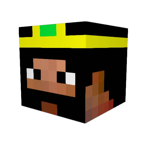 Prometheus180 Minecraft avatar head, 3D render