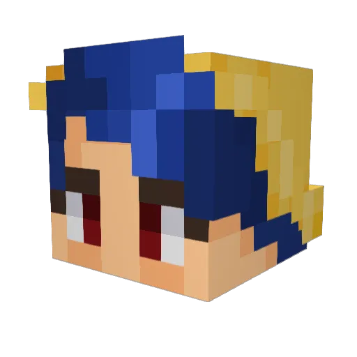 Prometheus65 Minecraft avatar head, 3D render