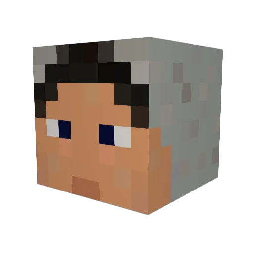 Prometheus_7999 Minecraft avatar head, 3D render