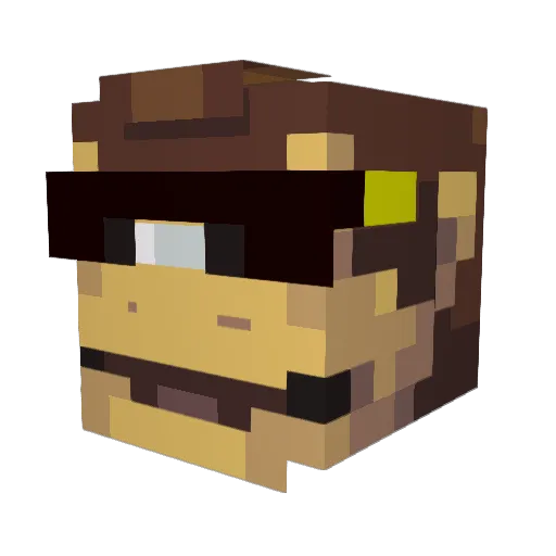 Prometheus_Ultra Minecraft avatar head, 3D render