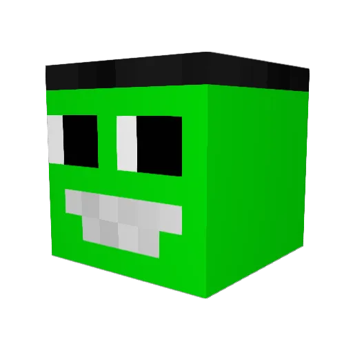 Prometheussus Minecraft avatar head, 3D render