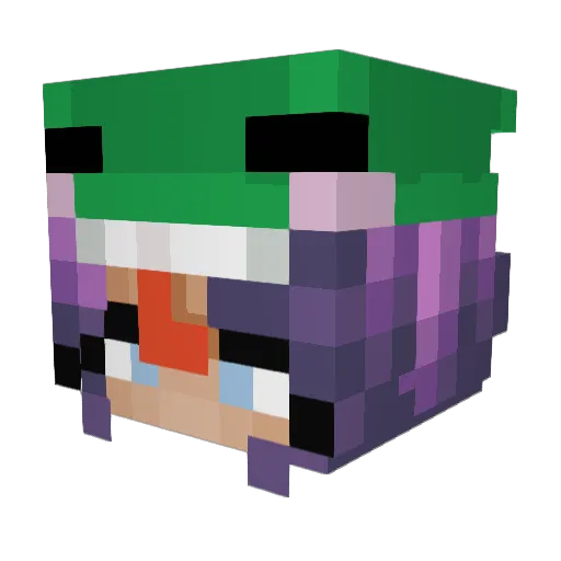 Promhud Minecraft avatar head, 3D render