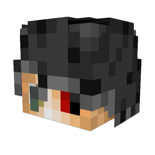 Promichel Minecraft avatar head, 3D render