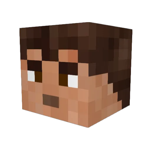 Prominer66 Minecraft avatar head, 3D render