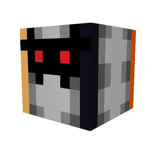 Prompter Minecraft avatar head, 3D render