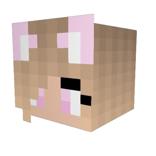 PronHubStar Minecraft avatar head, 3D render