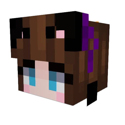 Prongsley84 Minecraft avatar head, 3D render
