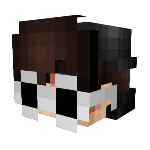 Pronmutant Minecraft avatar head, 3D render