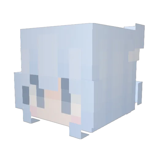 Pronounce Minecraft avatar head, 3D render