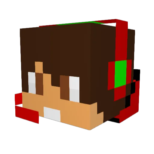 ProofSine Minecraft avatar head, 3D render