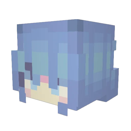 ProofValli Minecraft avatar head, 3D render
