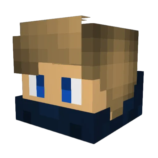 Proofex3 Minecraft avatar head, 3D render