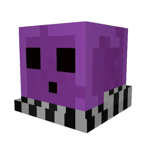 Proos Minecraft avatar head, 3D render