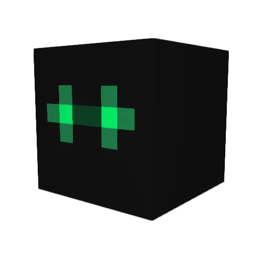 Prooticat Minecraft avatar head, 3D render