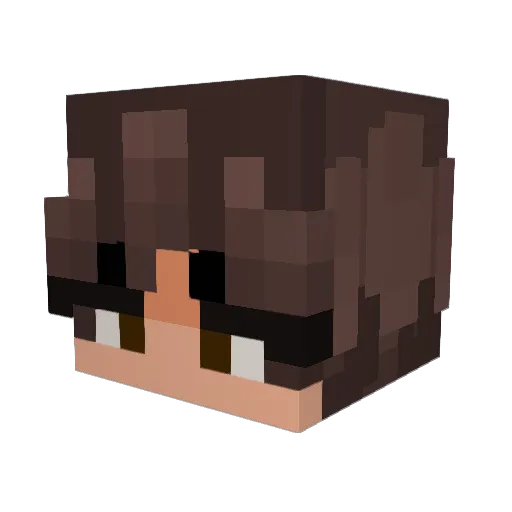 PropRug Minecraft avatar head, 3D render
