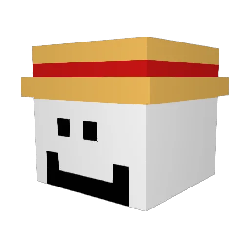 ProperSod Minecraft avatar head, 3D render