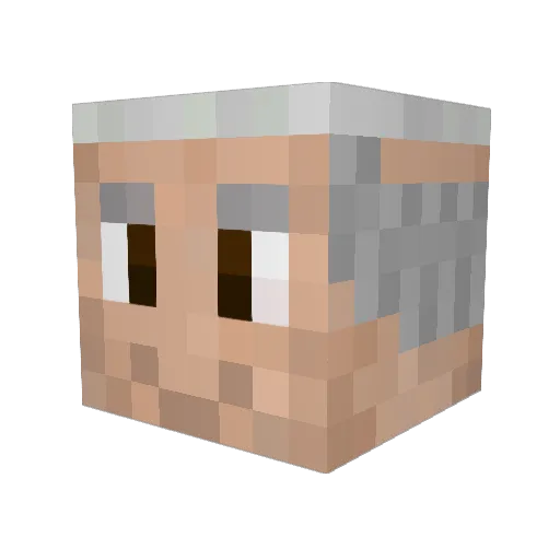 Propfits Minecraft avatar head, 3D render