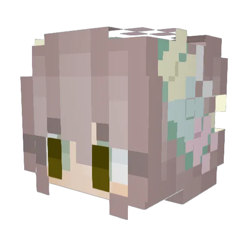 Proph3ty Minecraft avatar head, 3D render