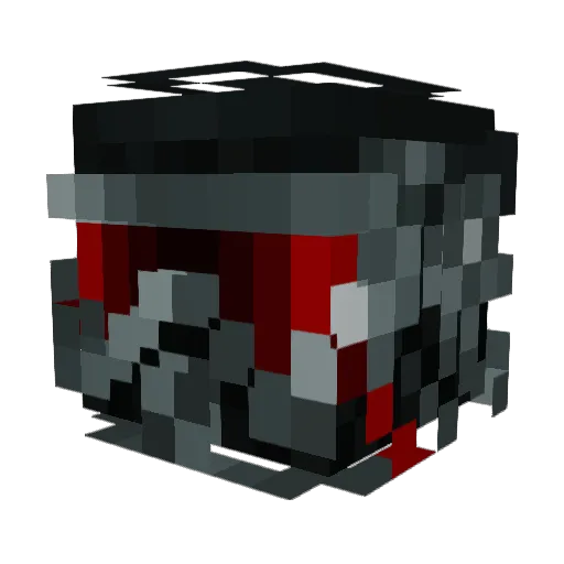 ProphetCraft_ Minecraft avatar head, 3D render