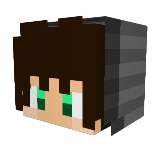 ProphetManX Minecraft avatar head, 3D render