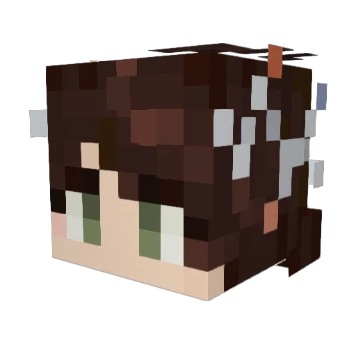 ProphetZek Minecraft avatar head, 3D render