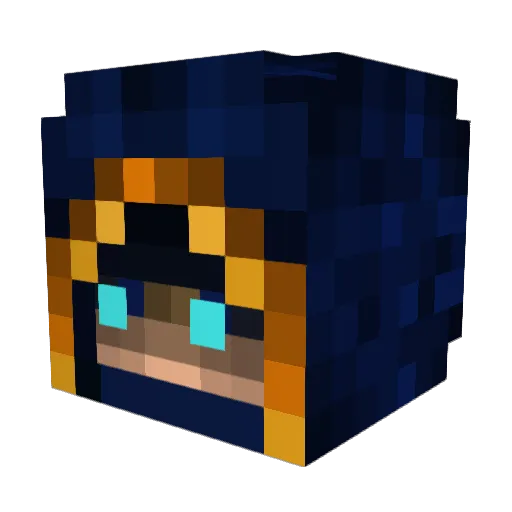 Prophetah Minecraft avatar head, 3D render