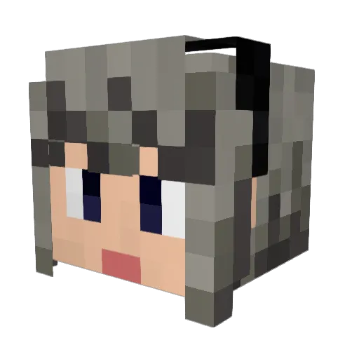 Propheticify Minecraft avatar head, 3D render