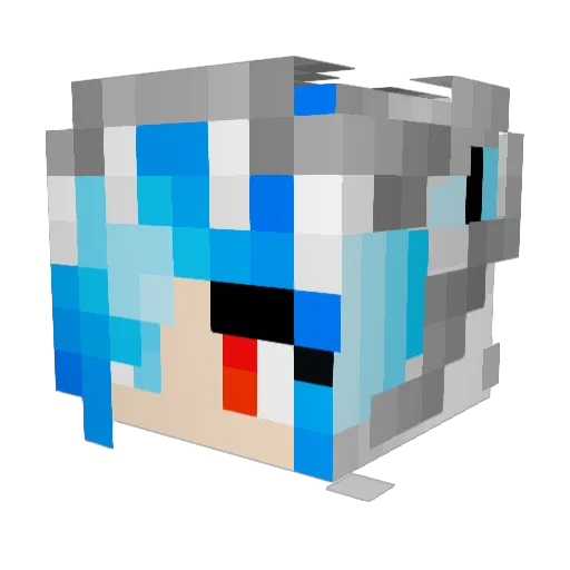 ProphetofApollo Minecraft avatar head, 3D render