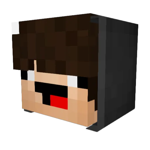 Propin Minecraft avatar head, 3D render