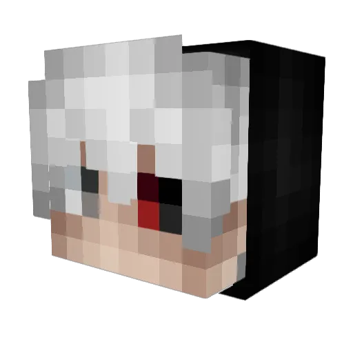 Proplace Minecraft avatar head, 3D render
