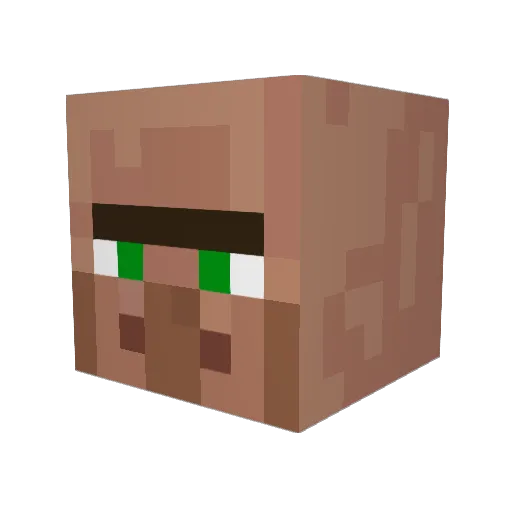 Proplems Minecraft avatar head, 3D render