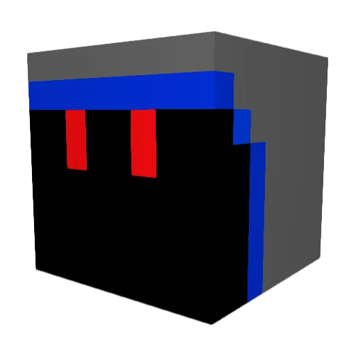 Propo_ Minecraft avatar head, 3D render