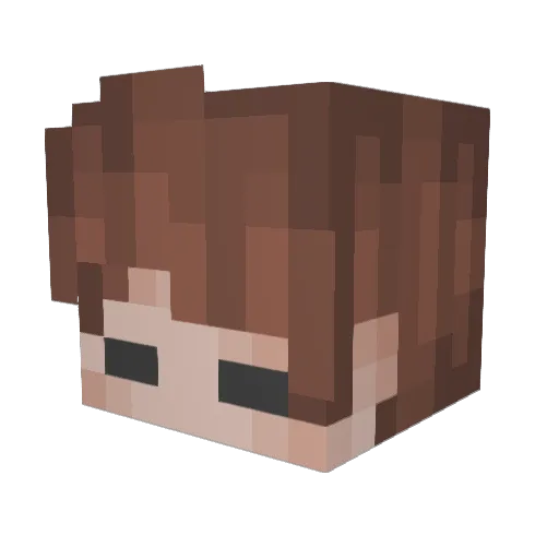 PropogandonTW Minecraft avatar head, 3D render