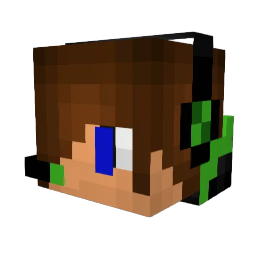 PropsOwner Minecraft avatar head, 3D render