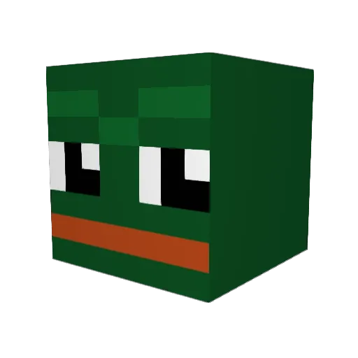 ProsJASON Minecraft avatar head, 3D render