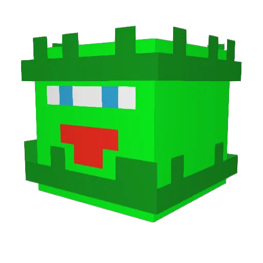 ProspecteurOr Minecraft avatar head, 3D render