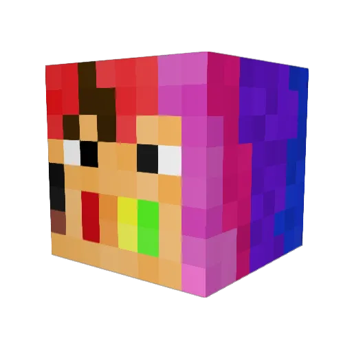 ProspectorDan69 Minecraft avatar head, 3D render