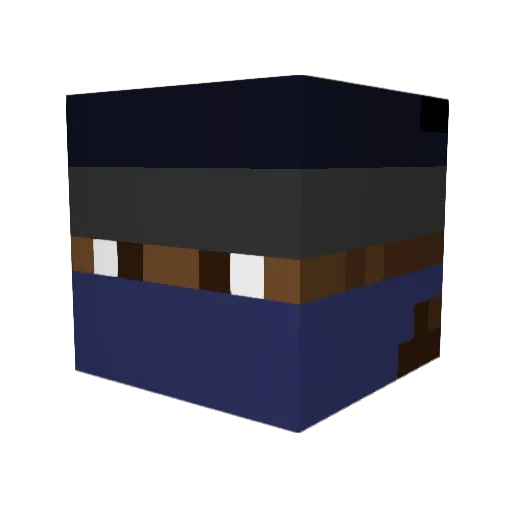 Prosper_Crips Minecraft avatar head, 3D render