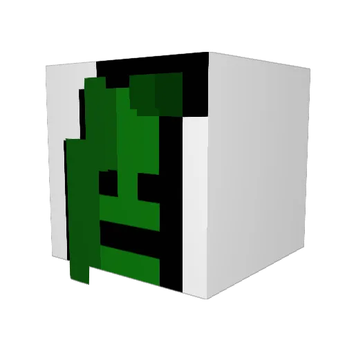 ProsteJanci Minecraft avatar head, 3D render