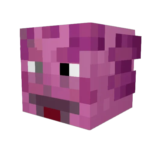 ProstoOper Minecraft avatar head, 3D render