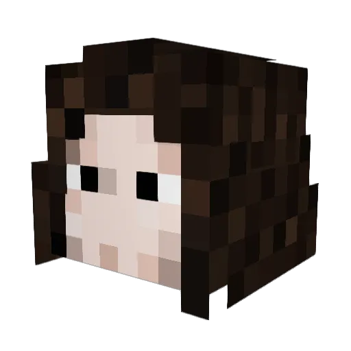 ProstoiPacan Minecraft avatar head, 3D render